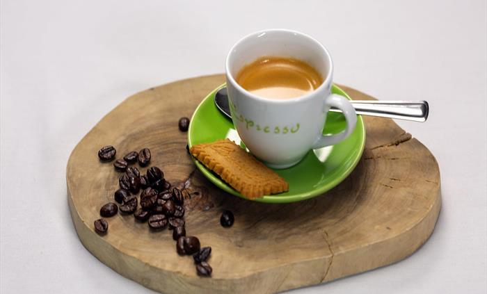 Enjoy a selection of coffee from the Orchid House Tea room including an Expresso.